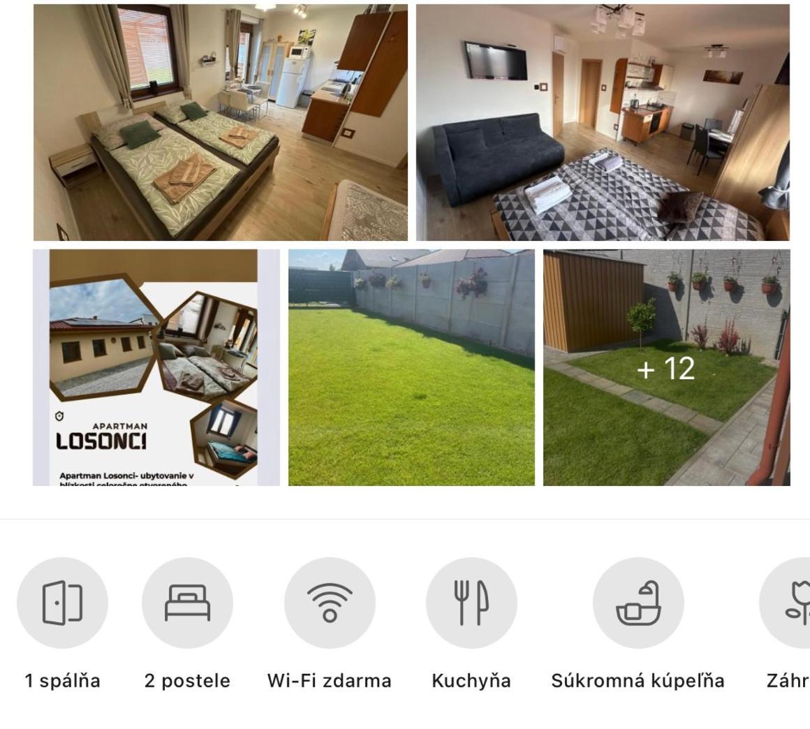 Apartman Losonci Nesvady- Pre 2 Osoby Studio Luaran gambar